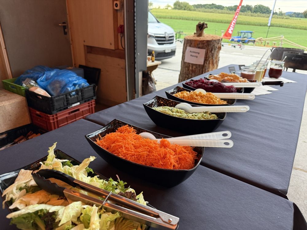 Das Salatbuffet liess keine Wünsche offen.