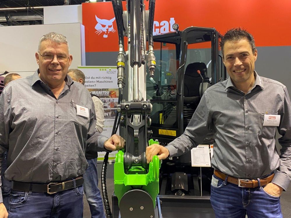 Bobcat ist eine bekannte Marke, präsentiert von Markus Wiget (li.) und Matthias Anliker. Bild: UlUt