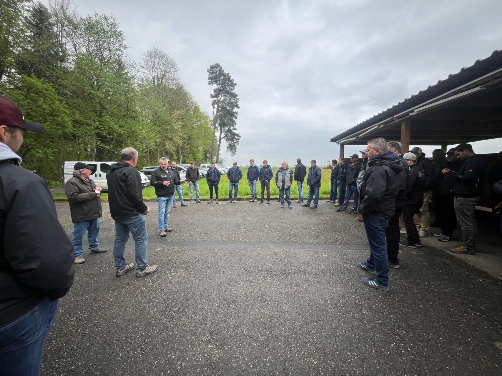 Urs Aeberhard a présenté son entreprise lors de l'accueil. Photo : kim