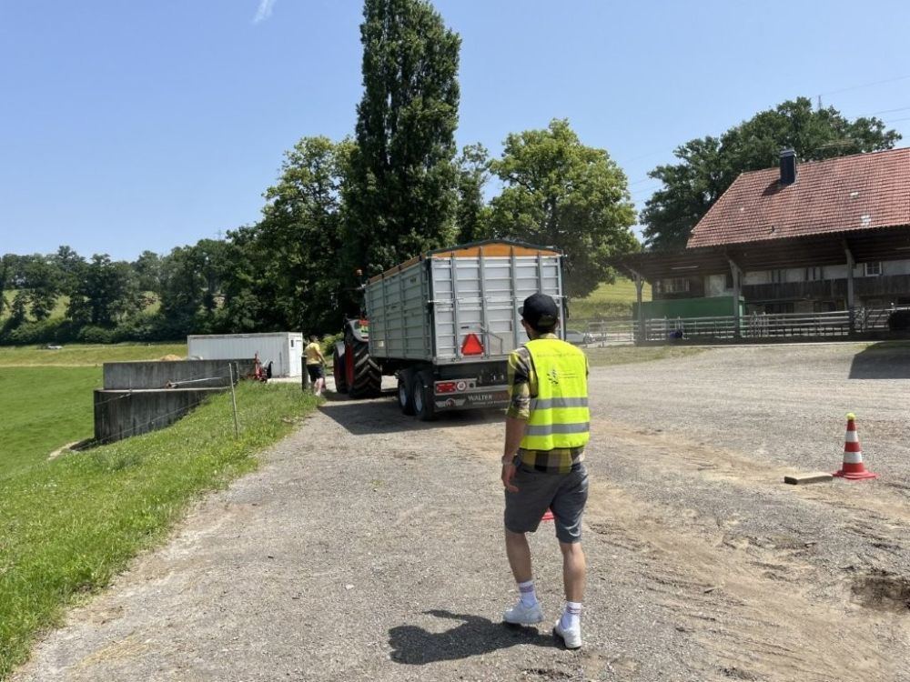 Rückwärtsfahren mit Hindernissen.