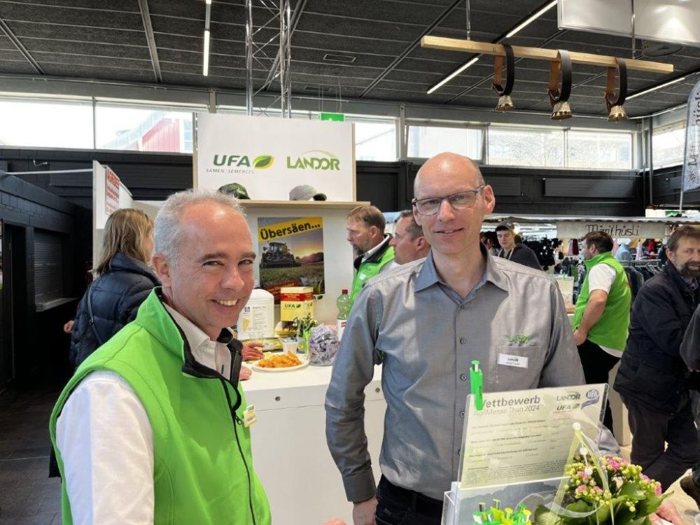 Mike Bauert, Marktingchef Ufa-Samen (li.) und Jürg Friedli, Geschäftsführer Landor.