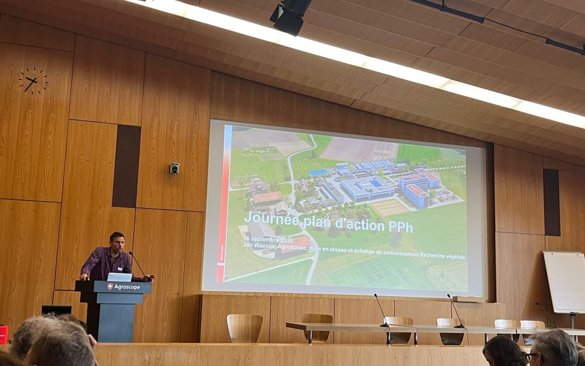 Jan Wäspe, Agroscope, begrüsste die Gäste.