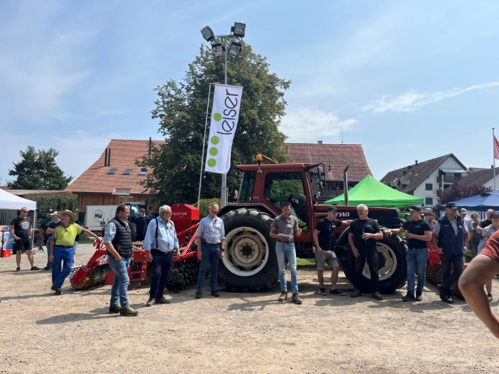 Matthias Anliker, Roeloff Kleinjahn (Evers), Hans Güttler und Tobias Wachtstetter (Güttler GmbH) begrüssen die Gäste.