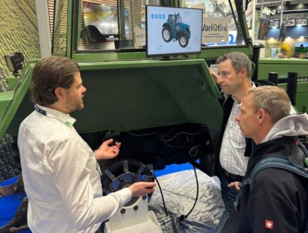 Das Unternehmen IWM präsentiert eine schlauchlose Reifenregeldruckanlage. Bildquelle: Walter Remund