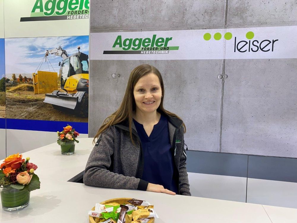 Fabienne Aggeler, de l'importateur de pelles Mecalac du même nom. Image : UlUt